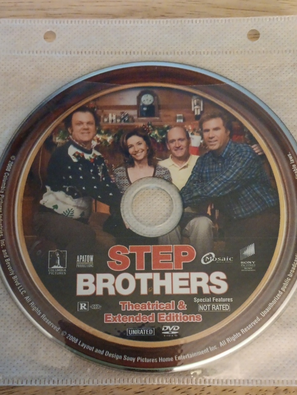 Step Brothers (Theatrical & Extended Editions) DVD *NO CASE*